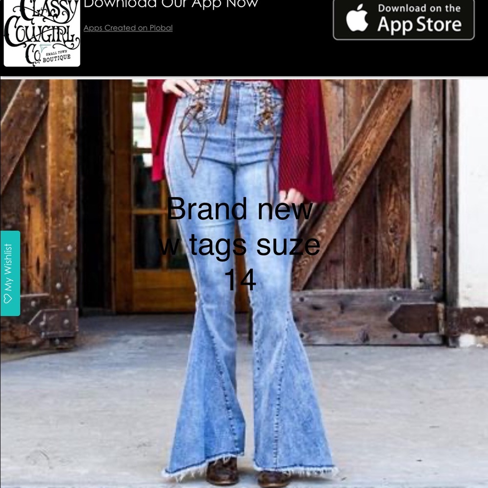New WITH TAGS bell bottoms